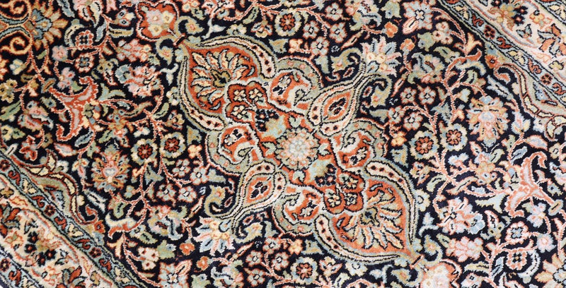 Seda da Caxemira Tapete 124x77cm - Tapete Oriental