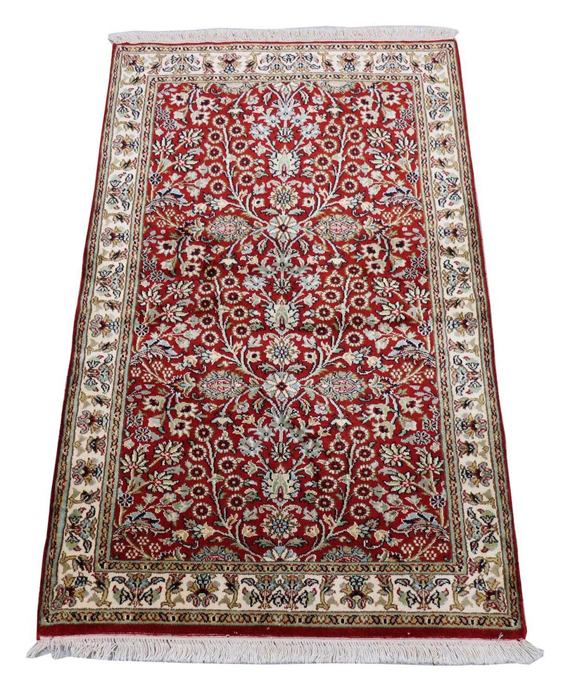 Seda da Caxemira Tapete 124x77cm - Tapete Oriental