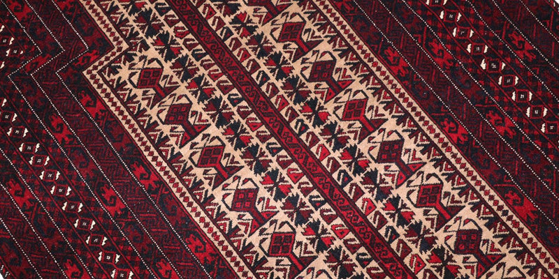 Tapete afegão 150x95cm - Tapete Oriental