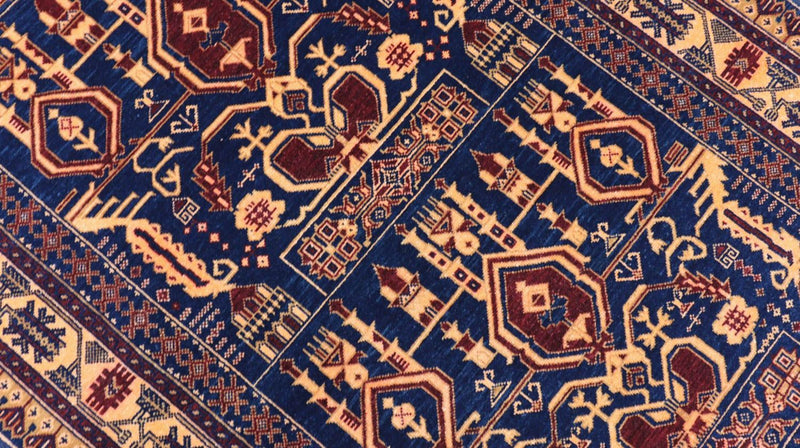 Tapete afegão 144x95cm - Tapete Oriental