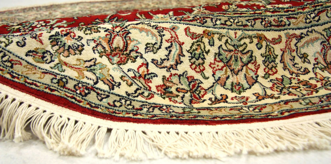 Seda da Caxemira Tapete 183x183cm - Tapete Oriental