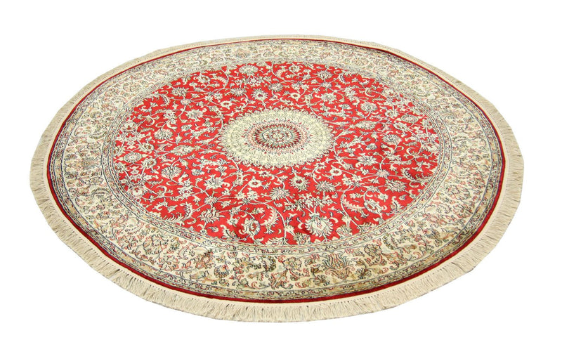 Seda da Caxemira Tapete 183x183cm - Tapete Oriental