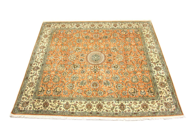Seda da Caxemira Tapete 211x216cm - Tapete Oriental
