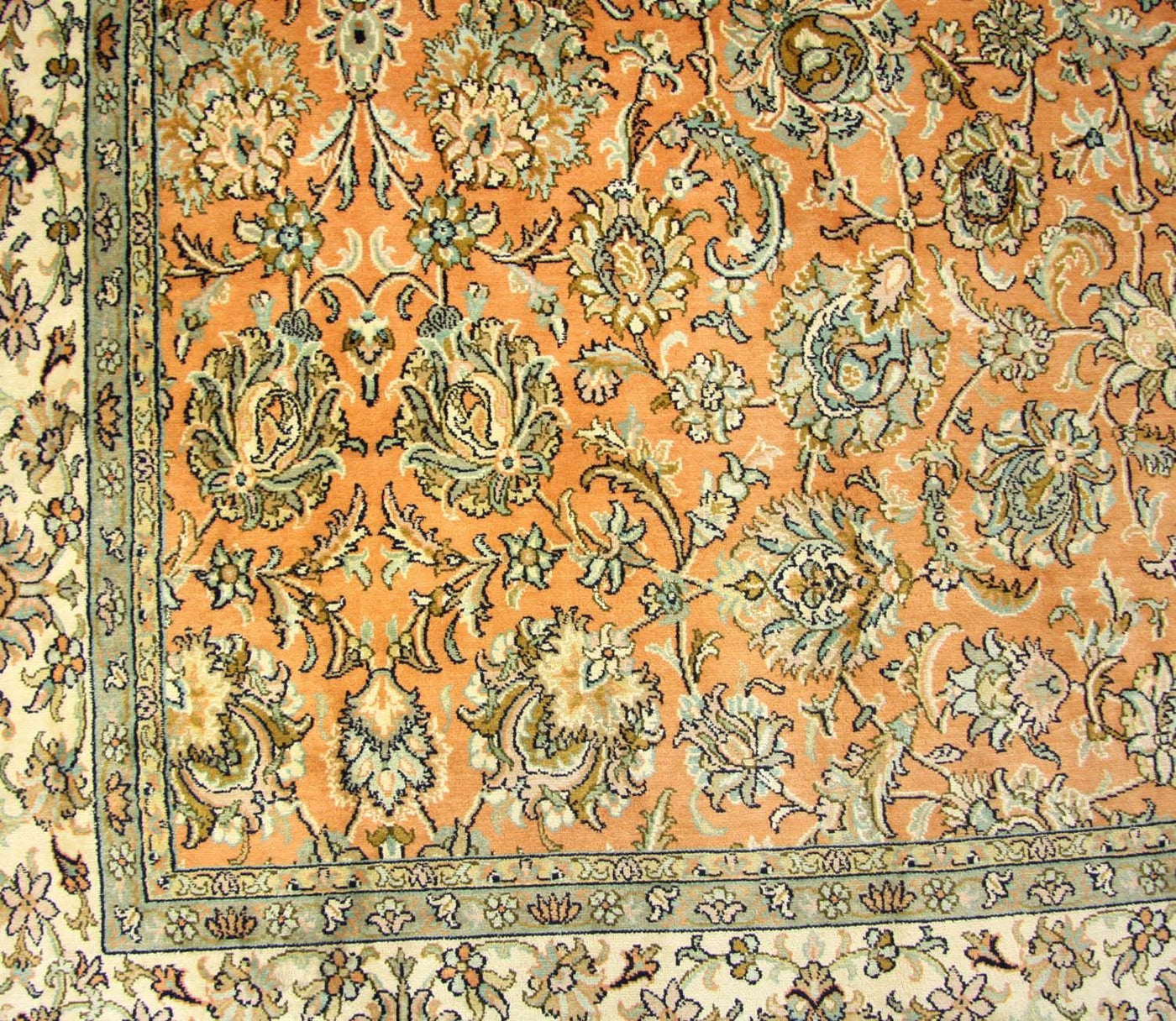 Seda da Caxemira Tapete 211x216cm - Tapete Oriental