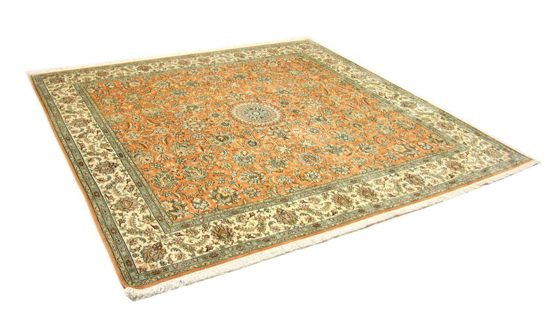 Seda da Caxemira Tapete 211x216cm - Tapete Oriental