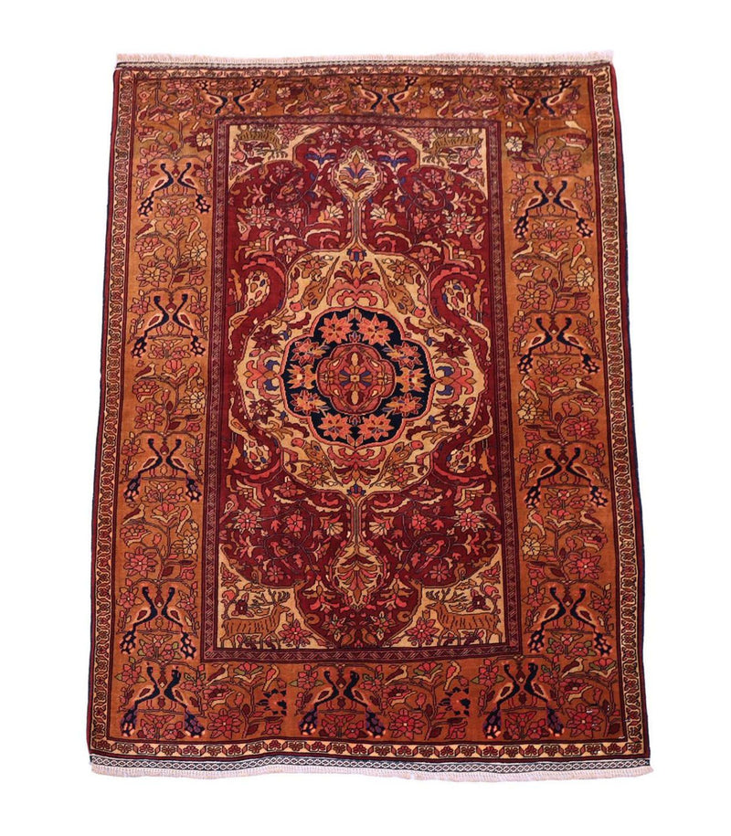 Afghan de seda Tapete 154x115cm - Tapete Oriental