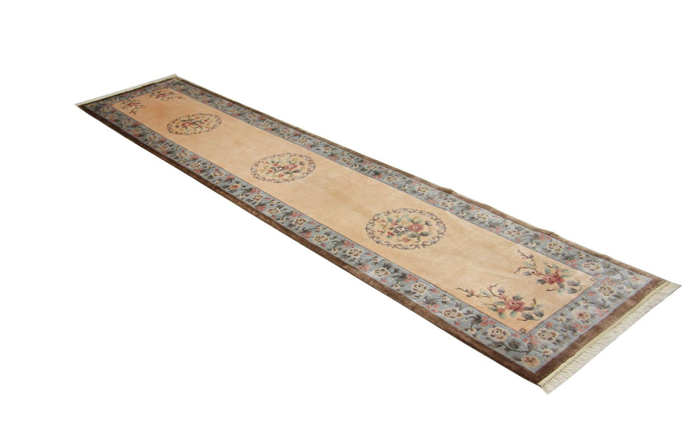 Seda chinesa Tapete 337x70cm - Tapete Oriental