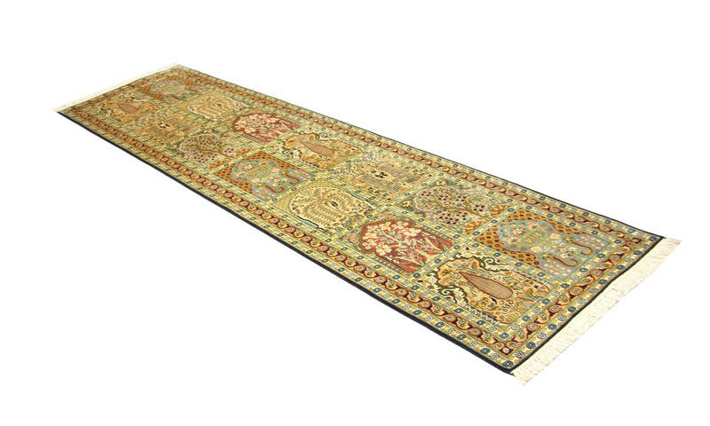 Seda da Caxemira Tapete 298x82cm - Tapete Oriental