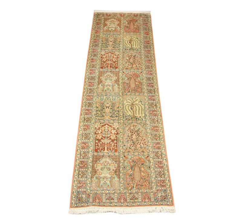 Seda da Caxemira Tapete 292x79cm - Tapete Oriental