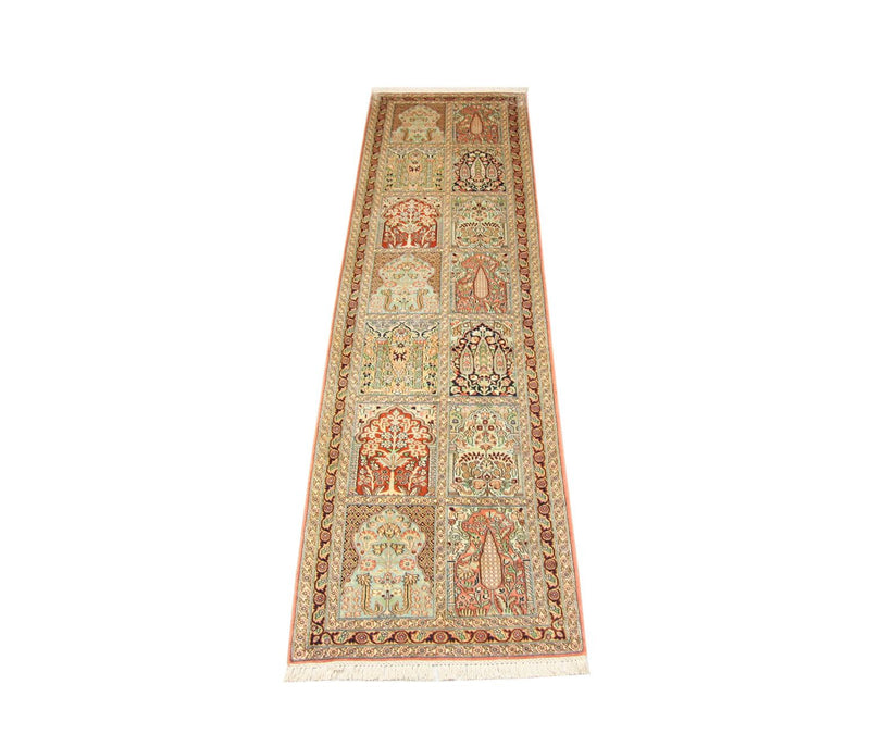 Seda da Caxemira Tapete 305x79cm - Tapete Oriental