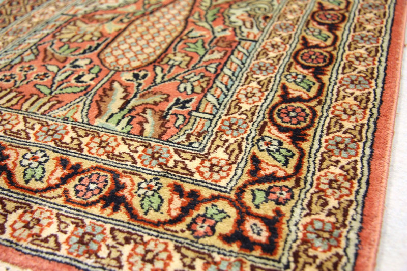 Seda da Caxemira Tapete 305x79cm - Tapete Oriental