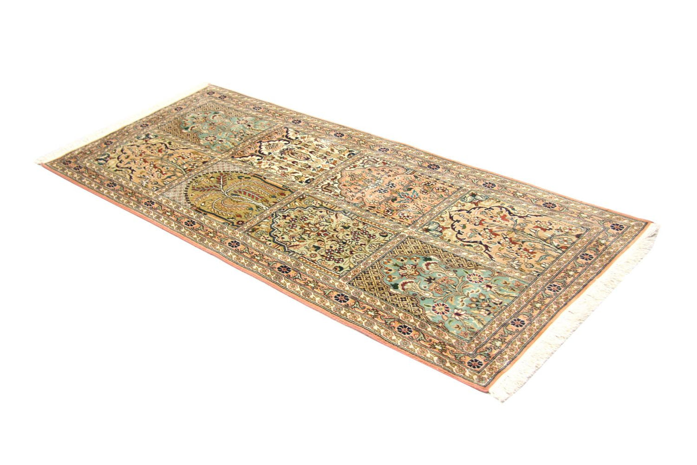 Seda da Caxemira Tapete 183x77cm - Tapete Oriental