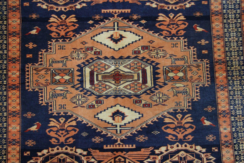 Tapete afegão 129x107cm - Tapete Oriental