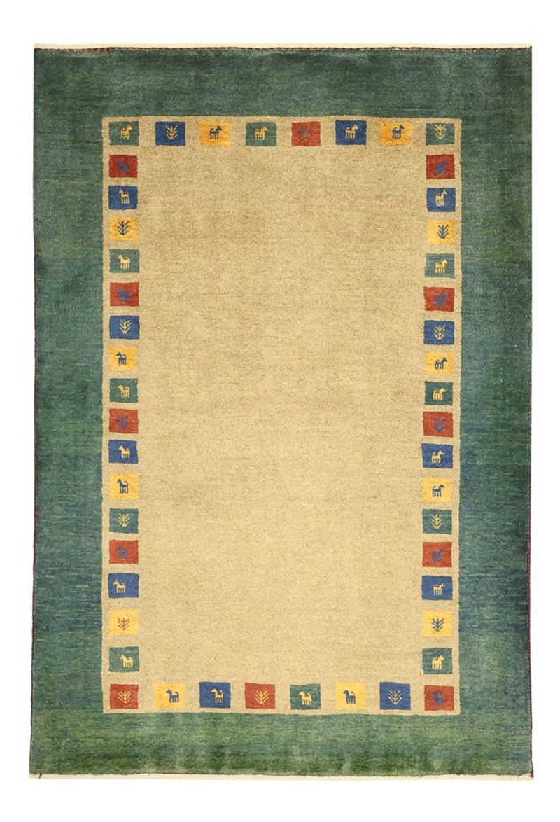 Loribaft Tapete 128x86cm - Perserteppich Wollteppich