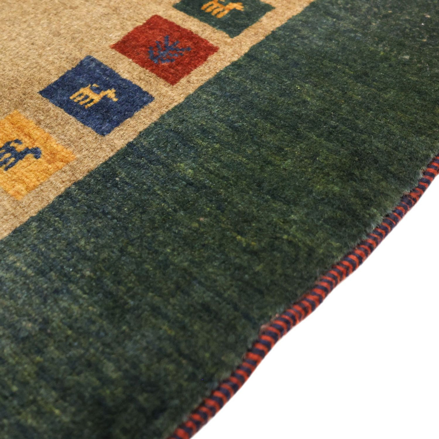 Loribaft Tapete 128x86cm - Perserteppich Wollteppich