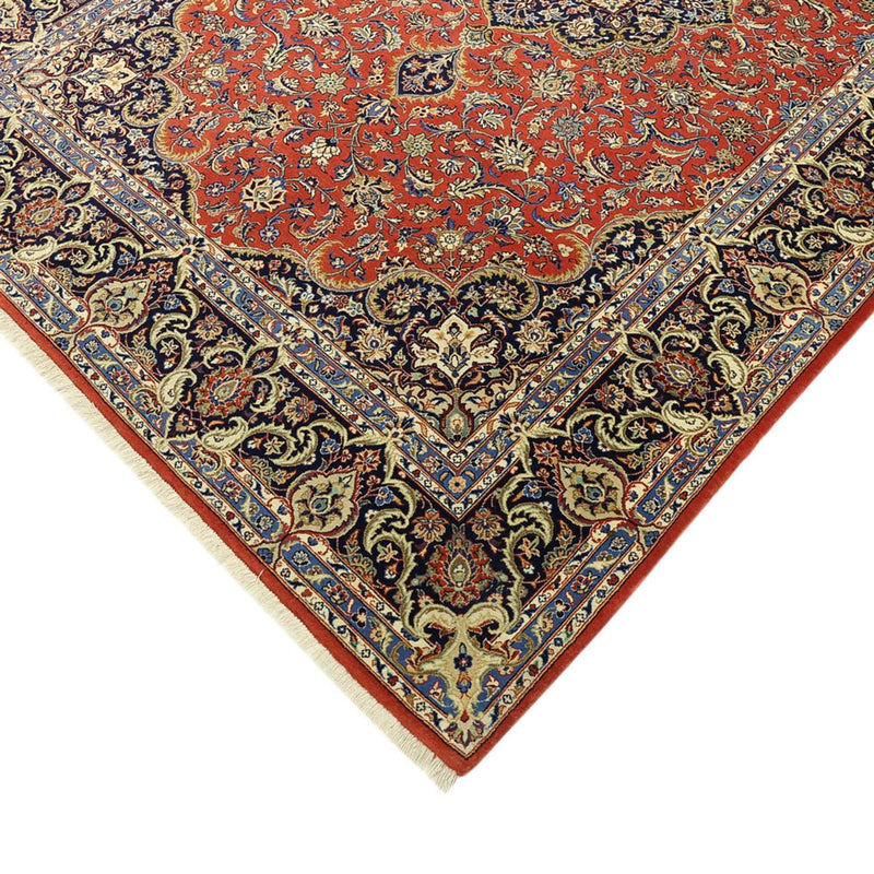Tapete Persa - Ghom - Royal - Colar de seda - 220 x 141 cm - vermelho