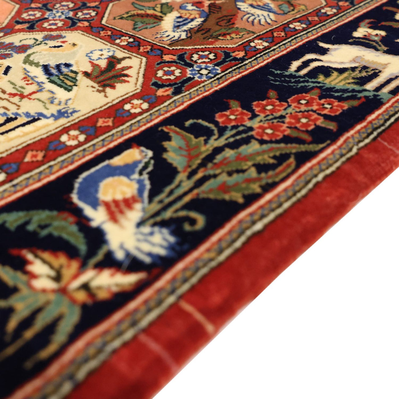 Tapete Persa - Ghom - Royal - 114 x 56 cm - multicolorido