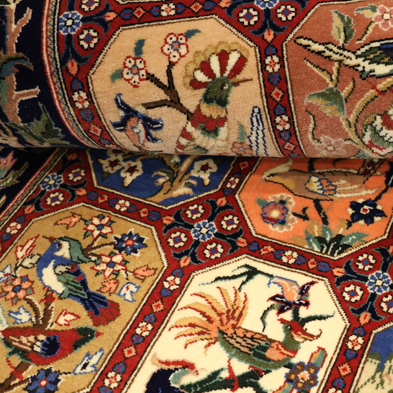 Tapete Persa - Ghom - Royal - 114 x 56 cm - multicolorido