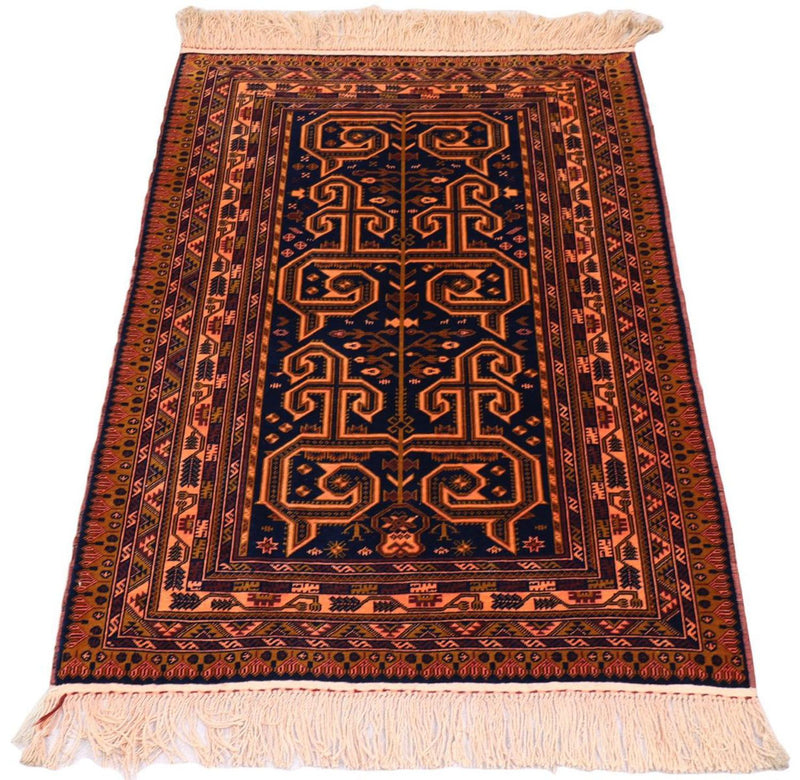 Tapete afegão 98x132cm - Tapete Oriental