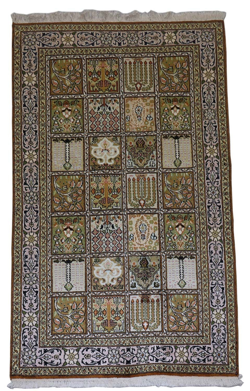 Seda da Caxemira Tapete 152x90cm - Tapete Oriental