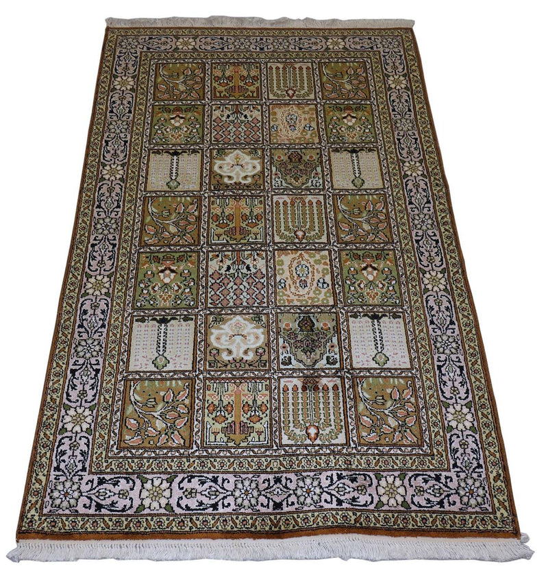 Seda da Caxemira Tapete 152x90cm - Tapete Oriental