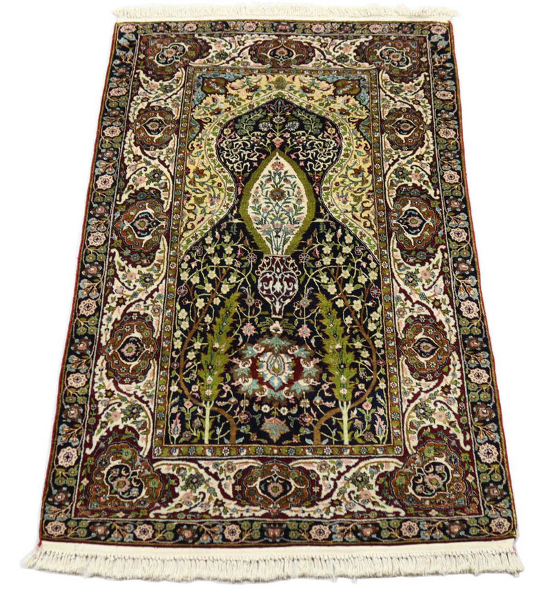 Seda da Caxemira Tapete 98x152cm - Tapete Oriental