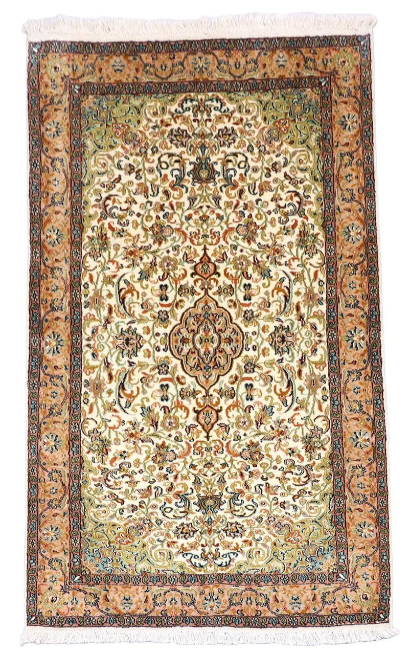 Seda da Caxemira Tapete 155x99cm - Tapete Oriental
