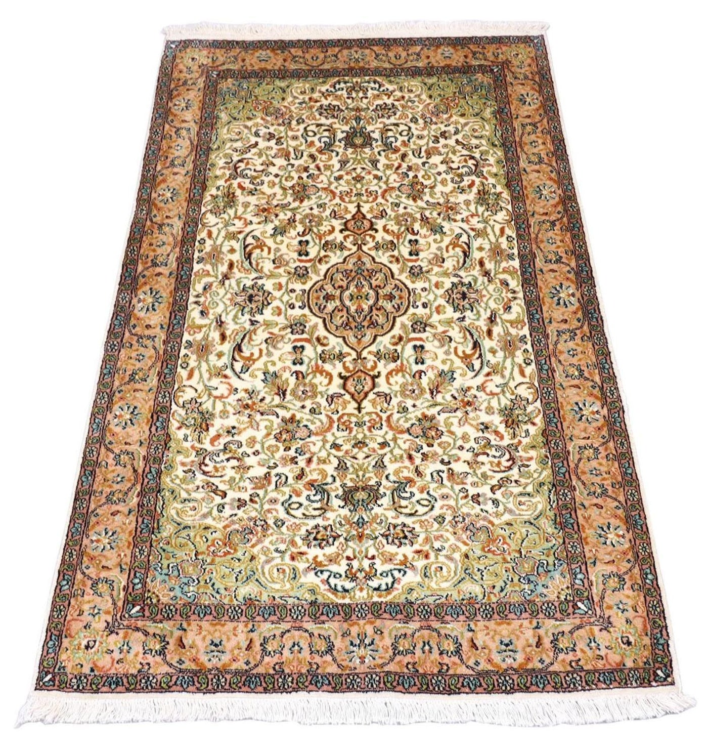 Seda da Caxemira Tapete 155x99cm - Tapete Oriental