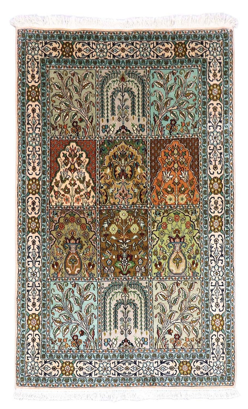Seda da Caxemira Tapete 151x95cm - Tapete Oriental