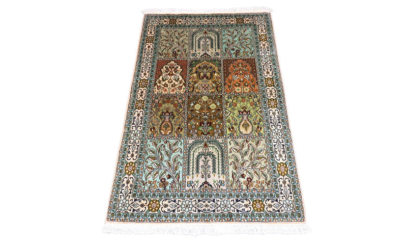 Seda da Caxemira Tapete 151x95cm - Tapete Oriental