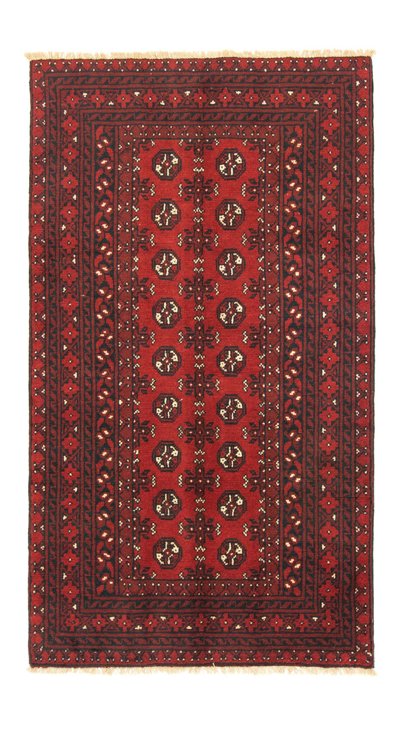 Tapete afegão - Filpa - 190 x 104 cm - vermelho