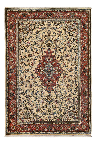 Kashan Tapete 201x296cm - Tapete persa - bege