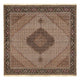 Tapete Persa - Tabriz - Royal praça  - 204 x 204 cm - castanho