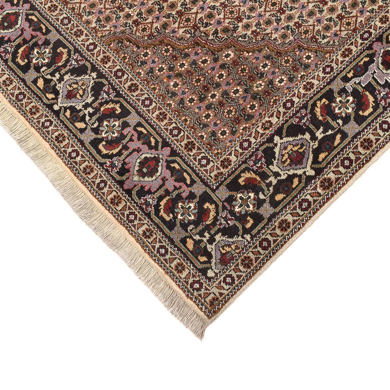Tapete Persa - Tabriz - Royal praça  - 204 x 204 cm - castanho