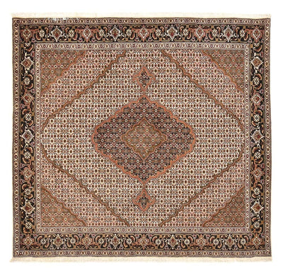 Tabriz - 40 Raj Tapete 202x206cm - Tapete persa - castanho claro