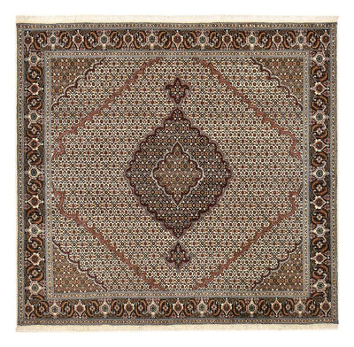 Tabriz - 40 Raj Tapete 200x200cm - Tapete persa - castanho