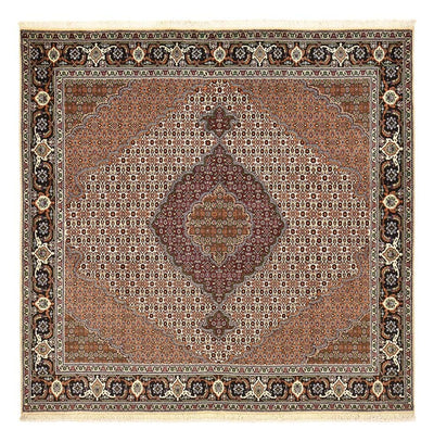 Tabriz - 40 Raj Tapete 200x204cm - Tapete persa - castanho claro