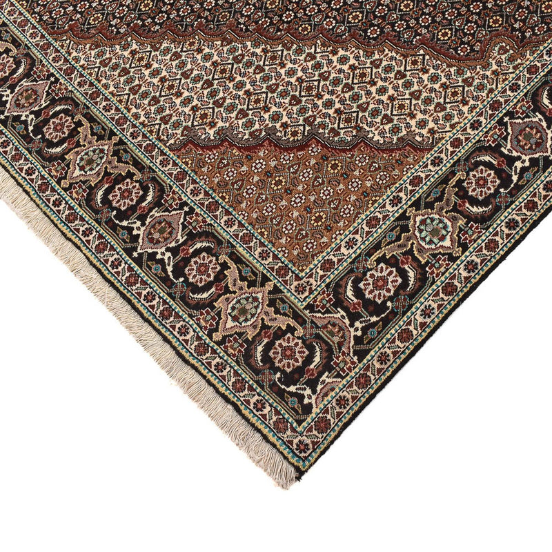 Tapete Persa - Tabriz - Royal praça  - 204 x 200 cm - castanho