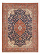Tapete persa - Ghom - 345 x 250 cm - azul escuro