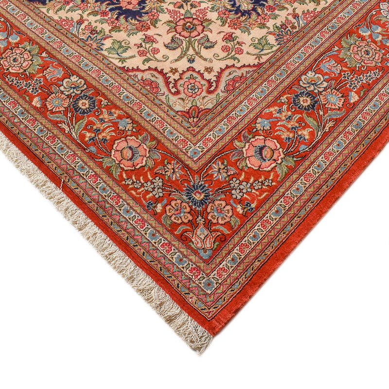 Tapete persa - Ghom - 345 x 250 cm - azul escuro