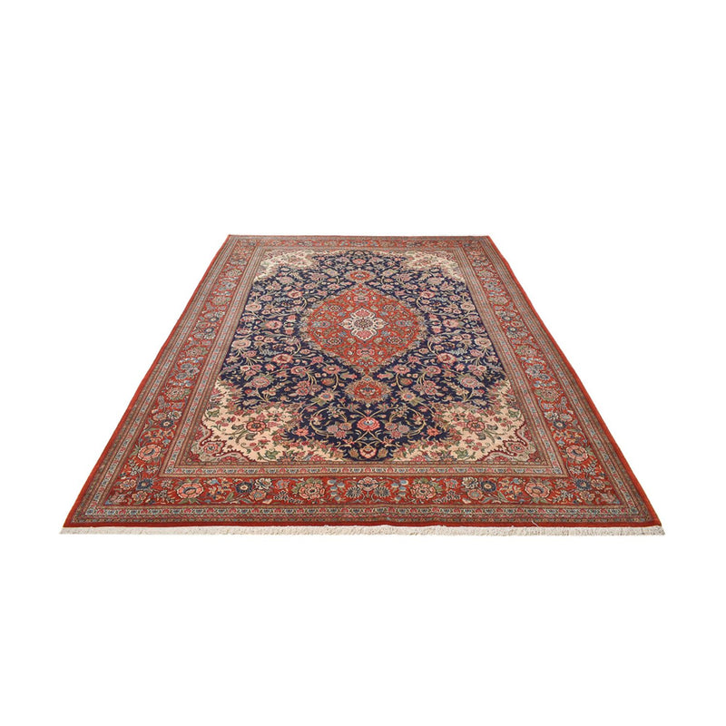 Tapete persa - Ghom - 345 x 250 cm - azul escuro
