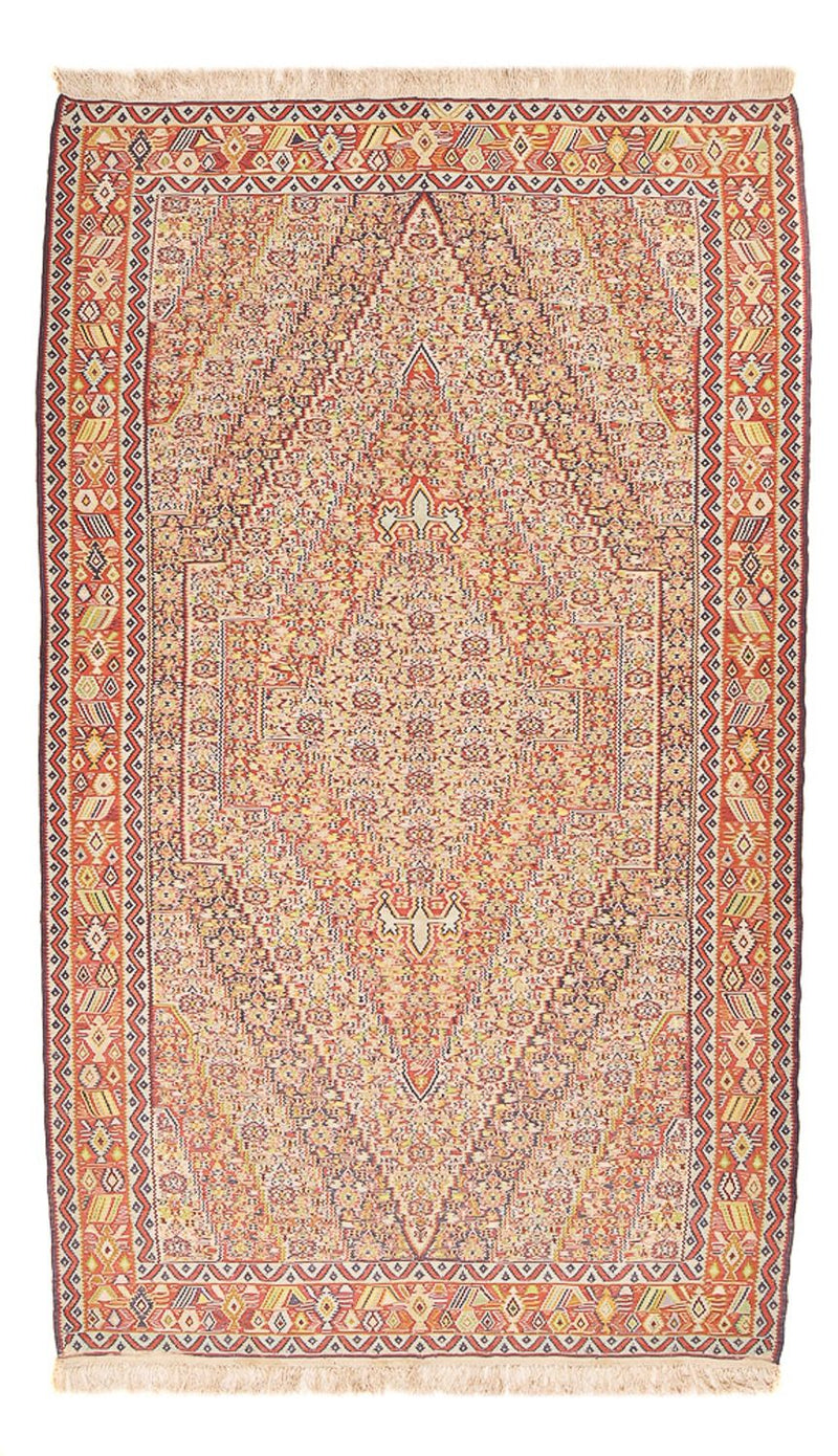 Tapete Kelim - Oriental - 262 x 157 cm - bege escuro