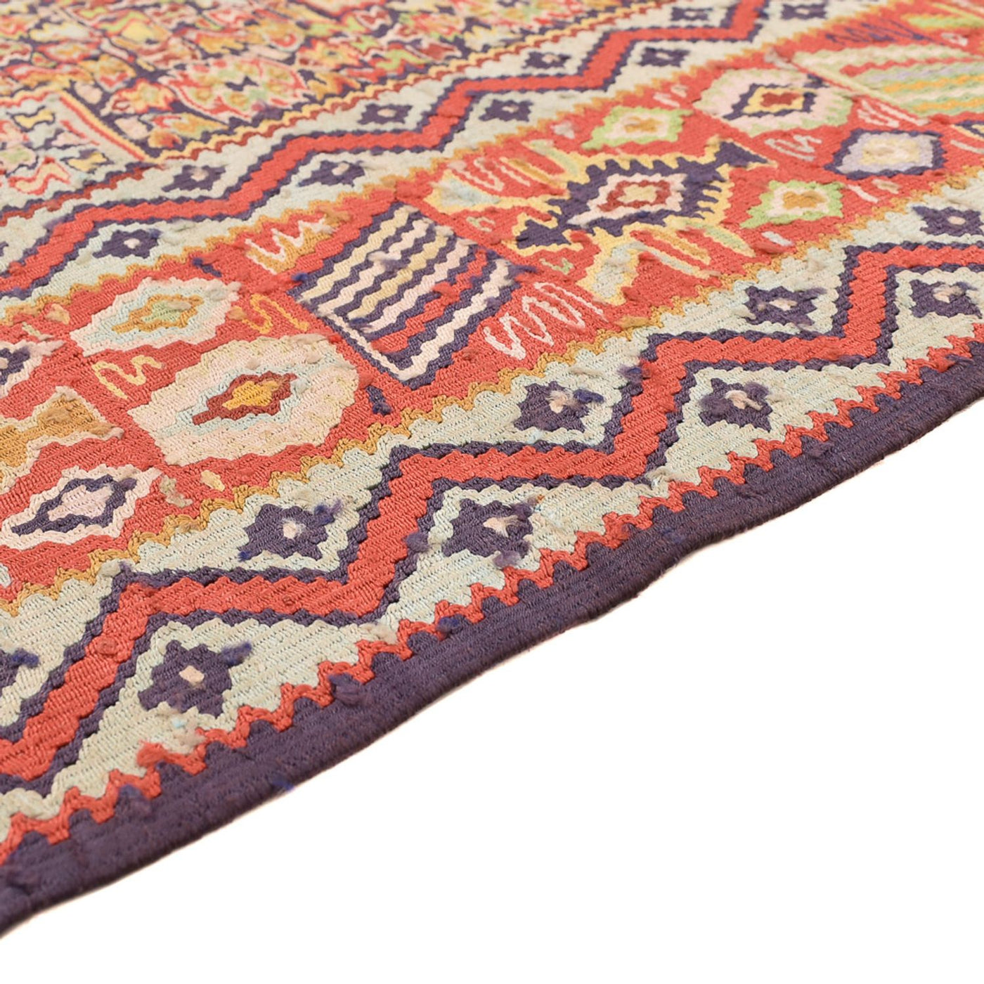Tapete Kelim - Oriental - 262 x 157 cm - bege escuro