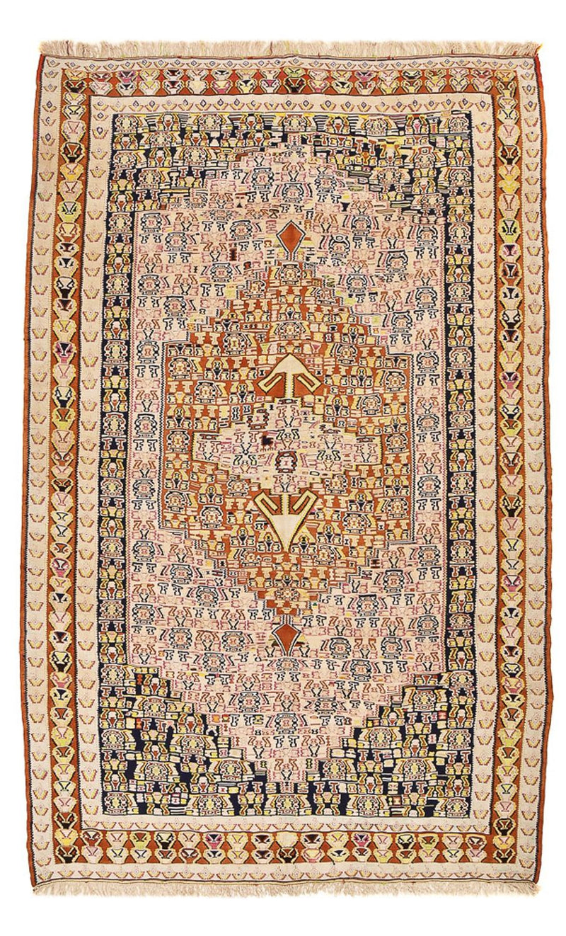 Kilim de seda Tapete 260x160cm