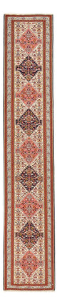 Corredor Tapete Kelim - Oriental - 437 x 81 cm - bege