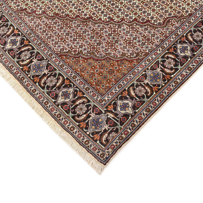 Tapete Persa - Tabriz - Royal praça  - 210 x 200 cm - castanho claro