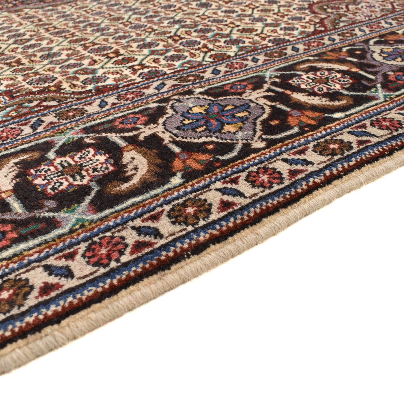 Tapete Persa - Tabriz - Royal praça  - 210 x 200 cm - castanho claro