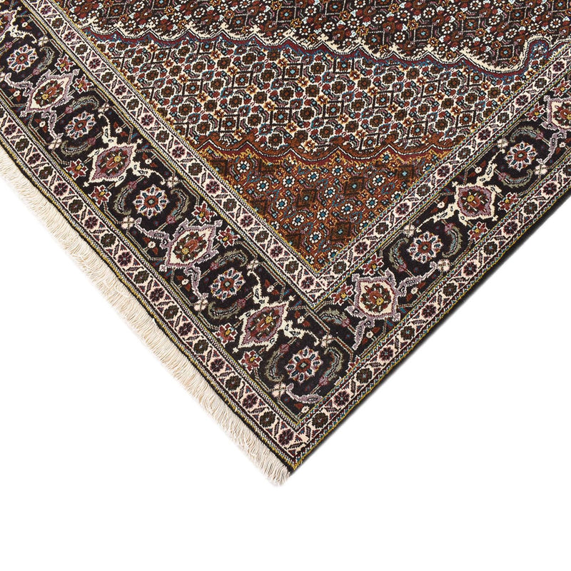 Tapete Persa - Tabriz - Royal praça  - 200 x 200 cm - castanho