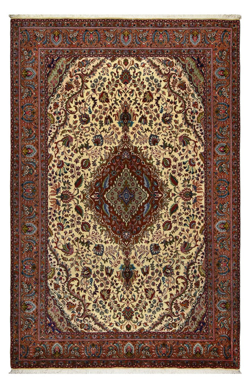 Tapete Persa - Tabriz - Royal - 312 x 206 cm - bege escuro