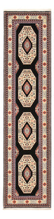 Corredor Tapete Persa - Tabriz - Premium - 305 x 75 cm - azul escuro